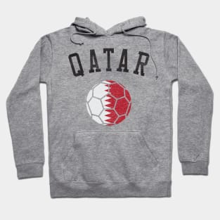 Qatar Soccer Heritage Flag Hoodie